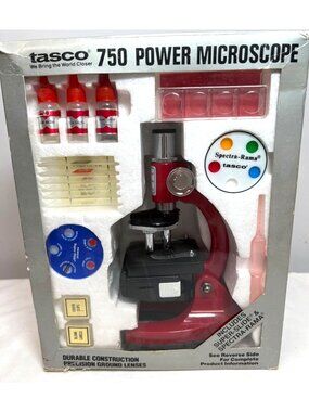 Tasco 750 Power Microscope With Durable Construction & Precision Ground Lenses I